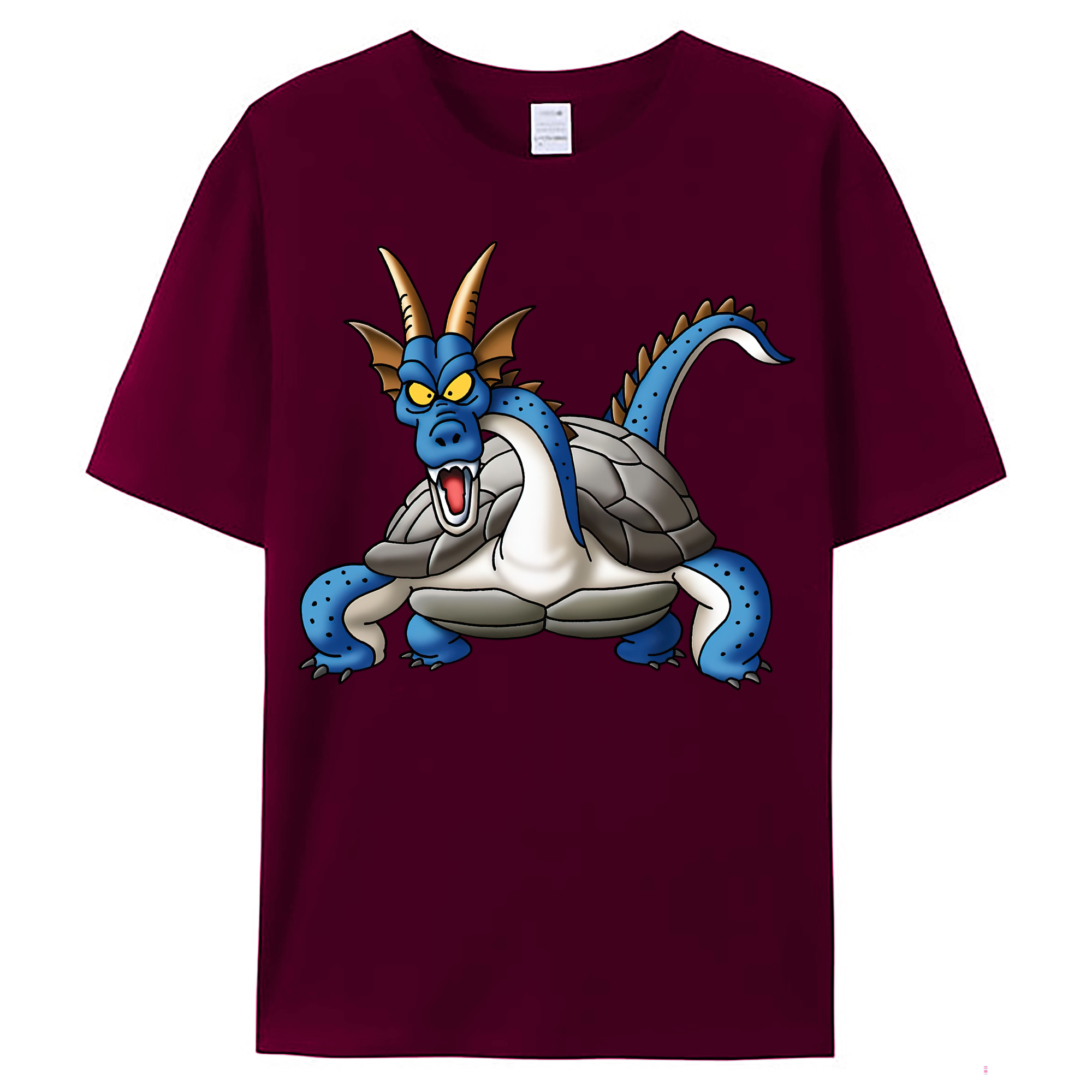 （画像用） ドラゴンクエスト Doragon Kuesuto Dragon Quest レディースカジュアルプリントTシャツ（綿100％）